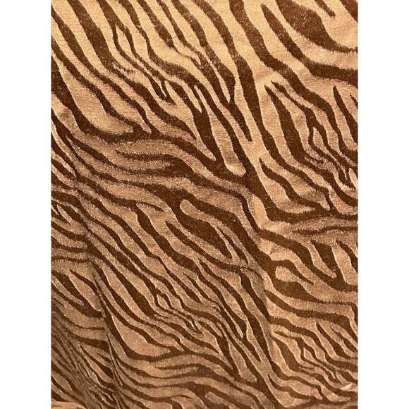 Maeve by Anthropologie Tamra Jacquard Bronze Animal Print Midi Skirt Size 12 - Picture 3 of 5